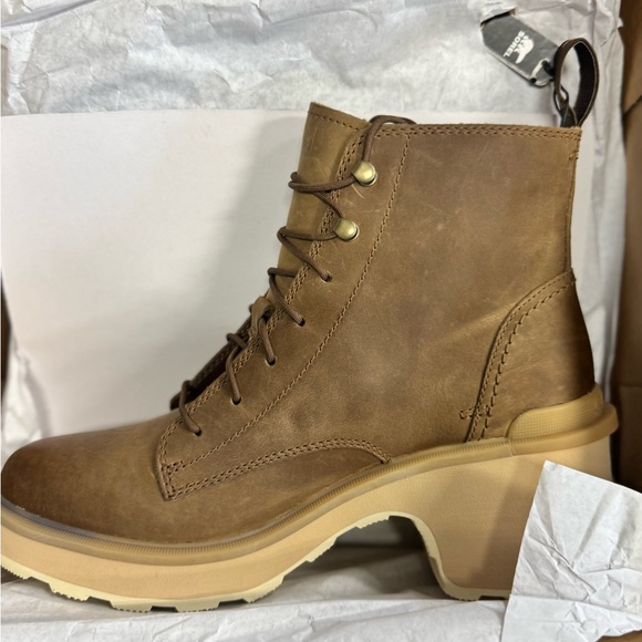 Sorel Shoes - NIB Sorel Hi-Line Heel‎ Lace Boots - Women's, Umber/Ceramic, 9.5US MSRP $200